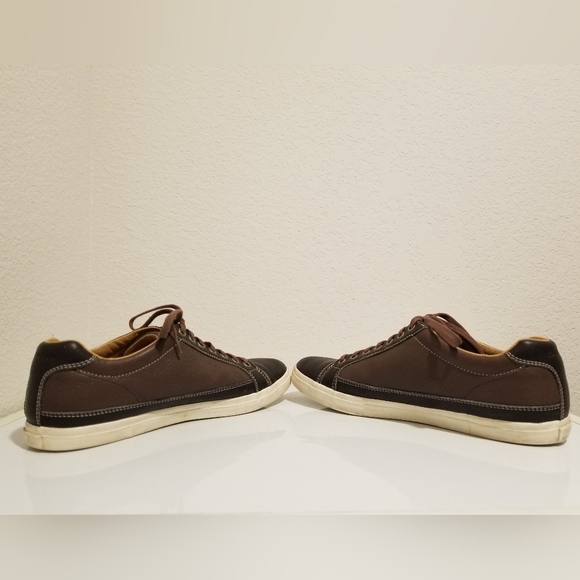 Cole Haan Men Size 10 M Leather Tie Top Low Profile Sneaker - Picture 5 of 9